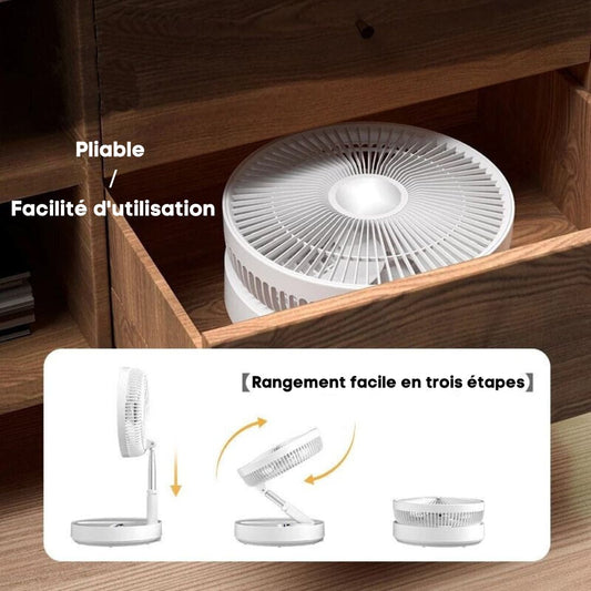 FoldAir - Ventilateur portable rétractable sans fil (CJ)